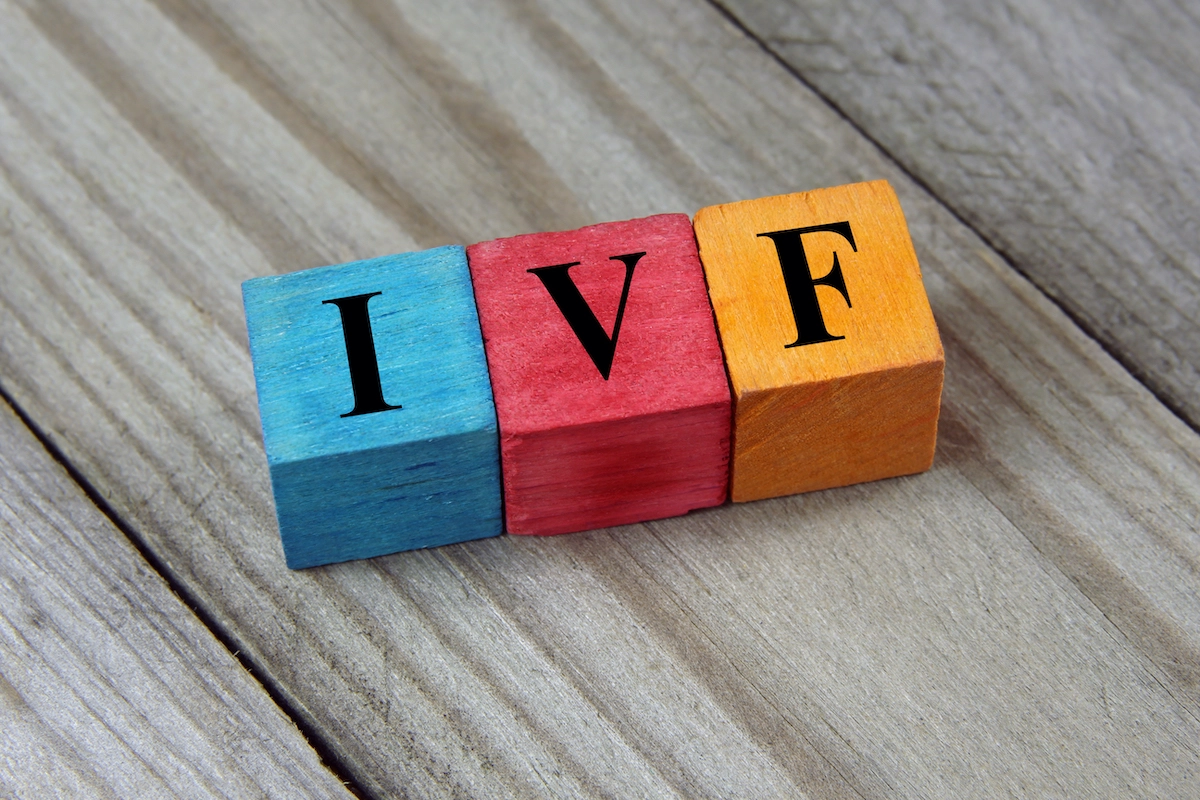 Children's bocks spelling out IVF
