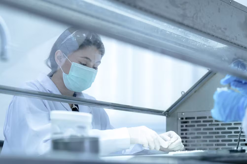 doctor manipulating embryos 