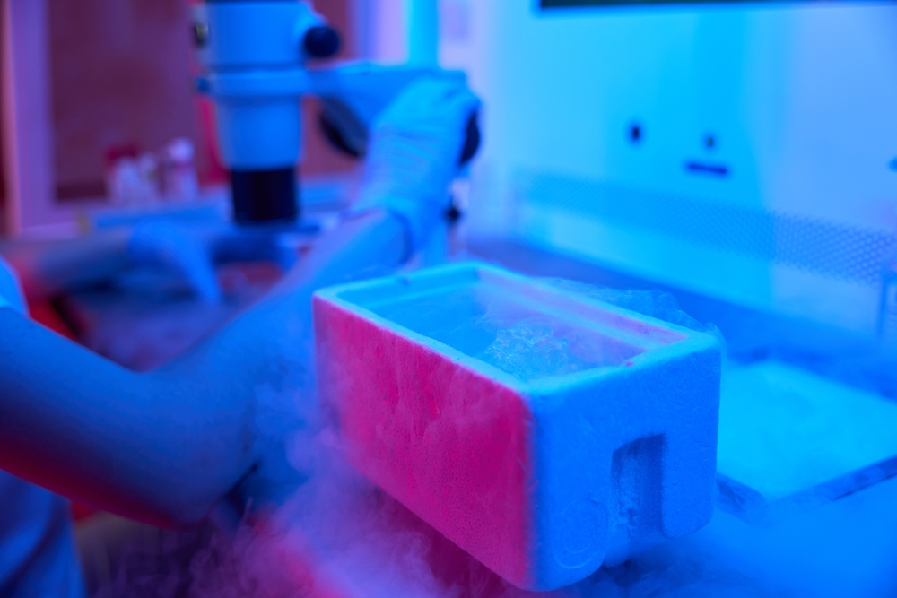 High tech lab equipment used in the in vitro fertilization process