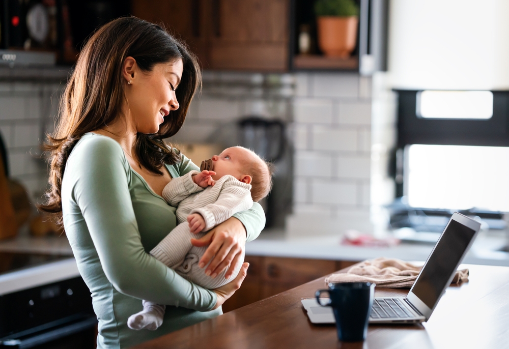 single mom with baby 