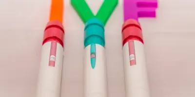 letters IVF on top of ivf injections