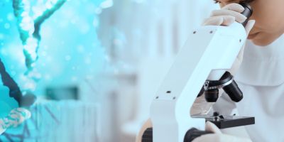 A scientist performing PGT in the Woodlands IVF