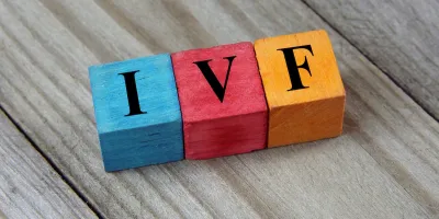 Children's bocks spelling out IVF