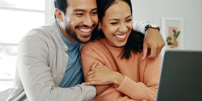A happy couple celebrating Kingwood IVF milestones